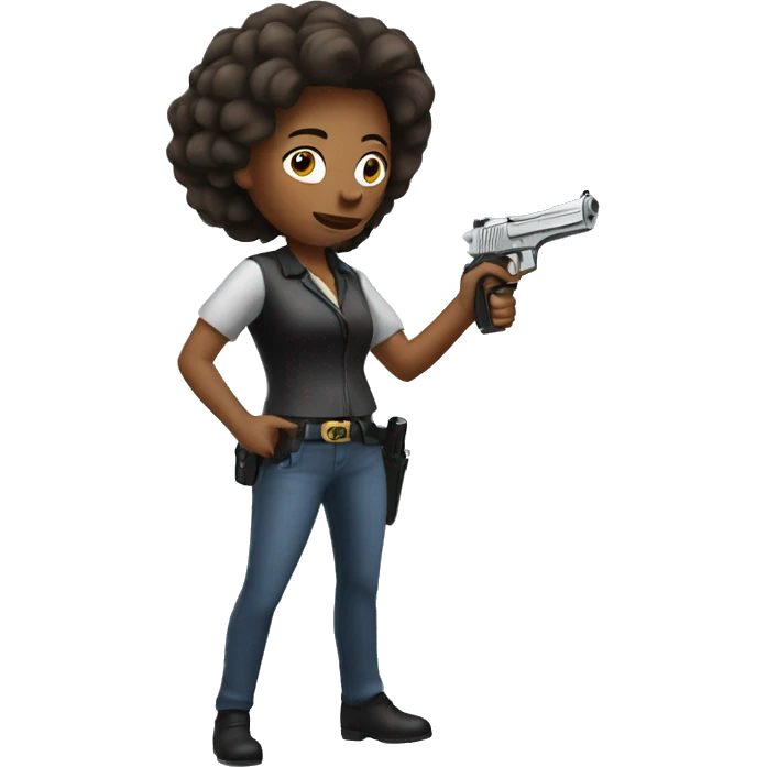 woman with a pistol  emoji