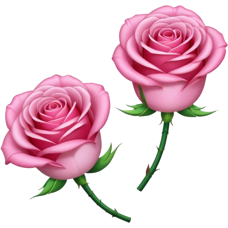 crée moi deux épingle  de couleur rose  emoji