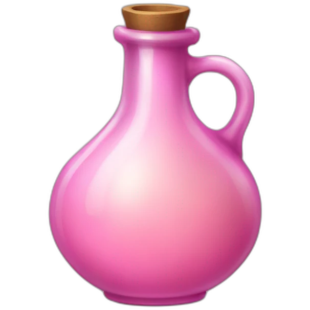 medieval potion filled with pink pale color emoji