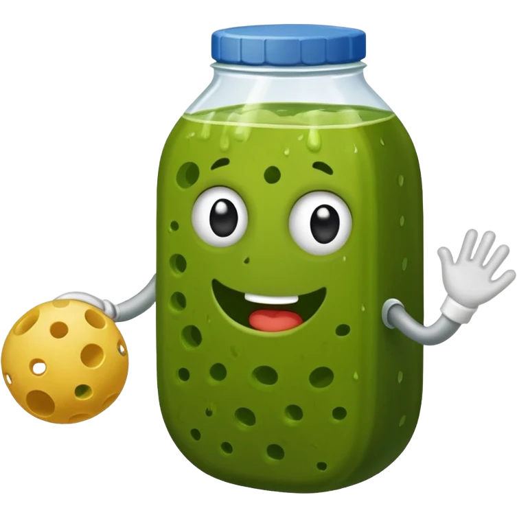 pickle playing pickleball emoji