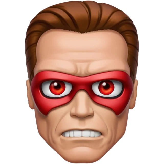 Red eyed Terminator Arnold Schwarzenegger emoji