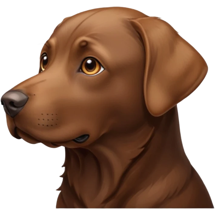 Please make a brown lab one side profile: 🐕 emoji