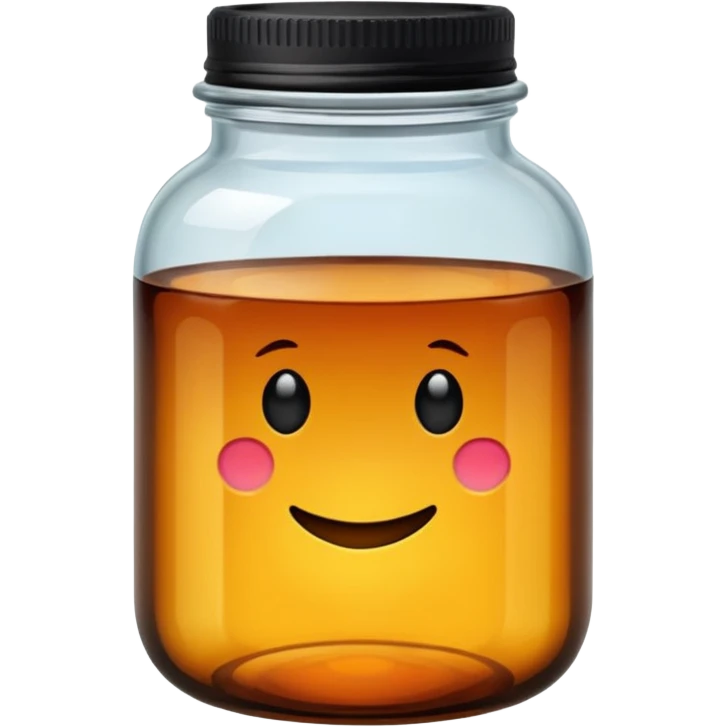 Amber jar black top emoji