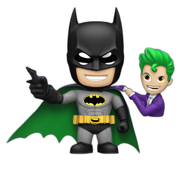 Batman and joker emoji