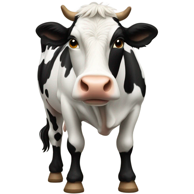 Cow coat foot emoji