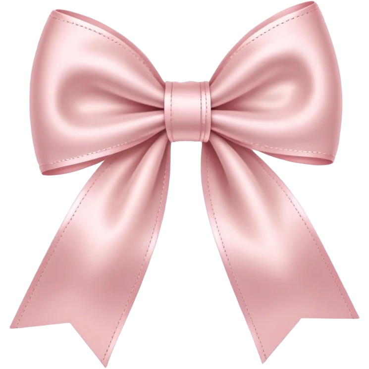 Pale Pink bow emoji