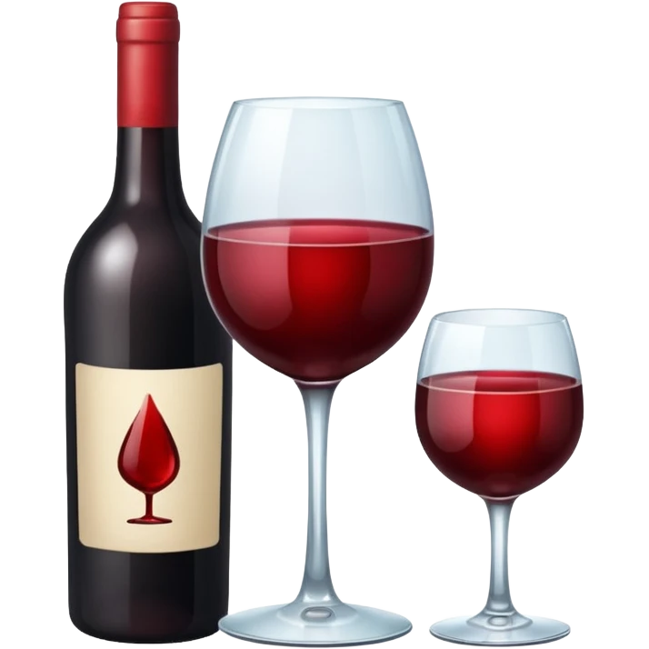 A bottle of wine emoji
