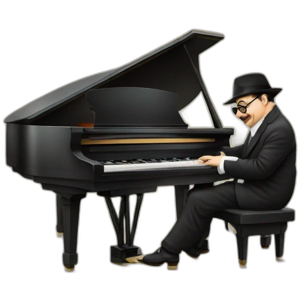 Michel Petrucciani playing piano emoji