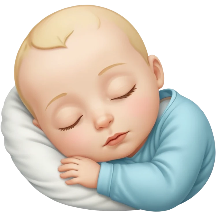Cute baby sleep emoji