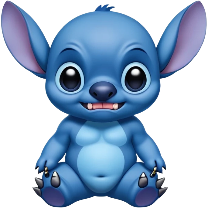 Stitch with a big butt emoji