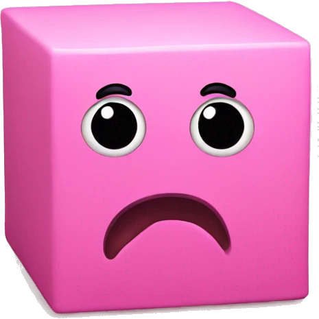 Cube Pink
 Saddened emoji