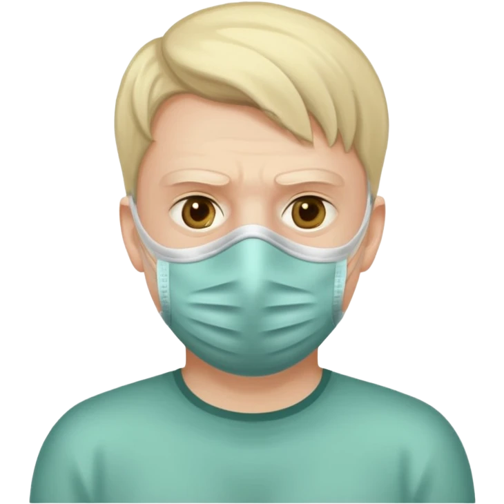 norovirus man mit maske emoji
