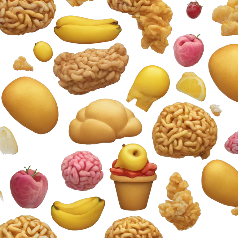 food + brain (food for thought) emoji