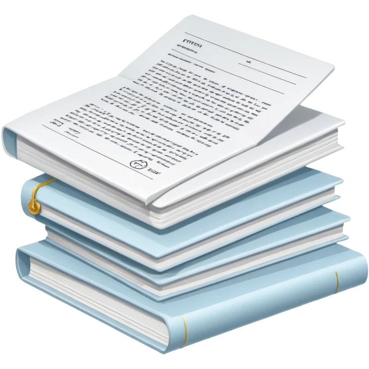 Pile of patent papers emoji