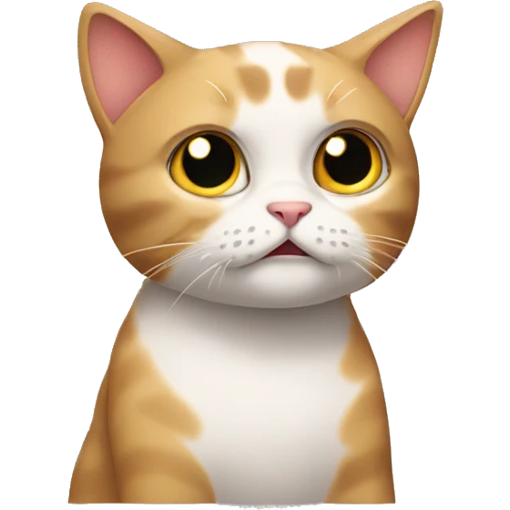 a confused cat emoji