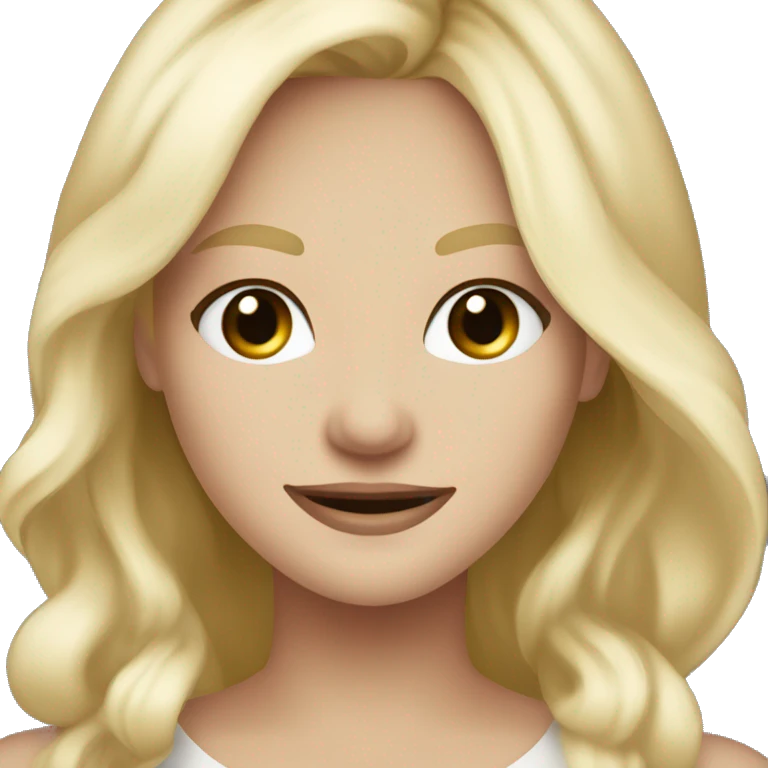 quirky blonde girl smiling Caroline Forbes emoji