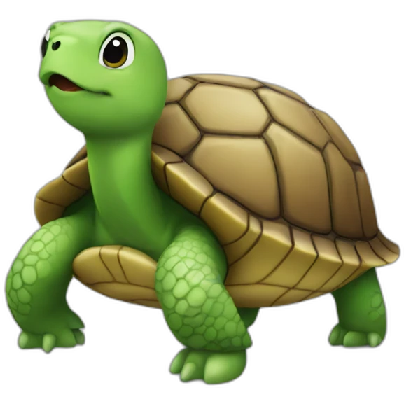 A turtle in japan emoji