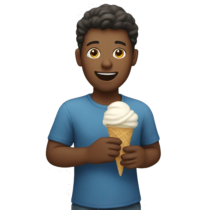 someone eating ice cream  emoji