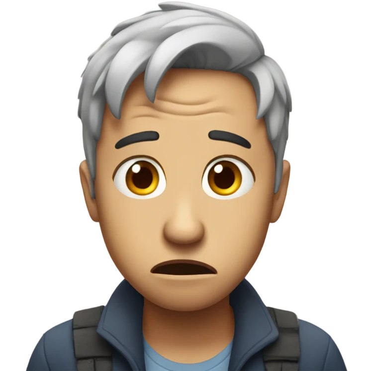 Anxious emoji