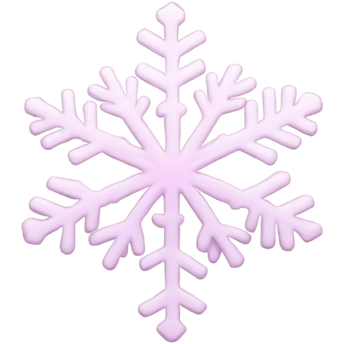 Light pink snowflake emoji