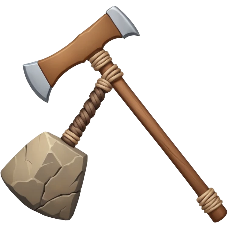 stone ax tied with string emoji