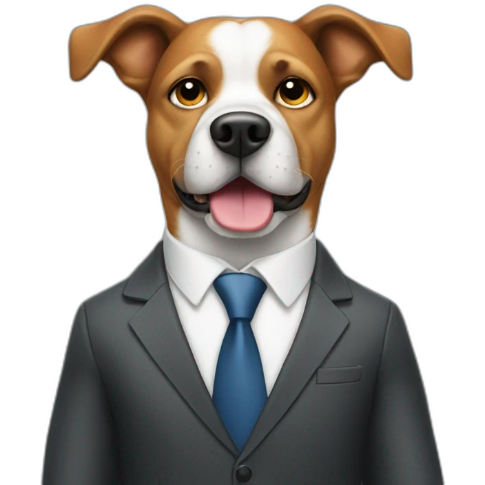 Dog As Businessman emoji