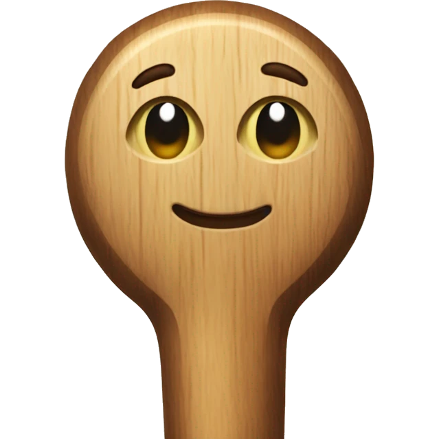 Wooden stick emoji