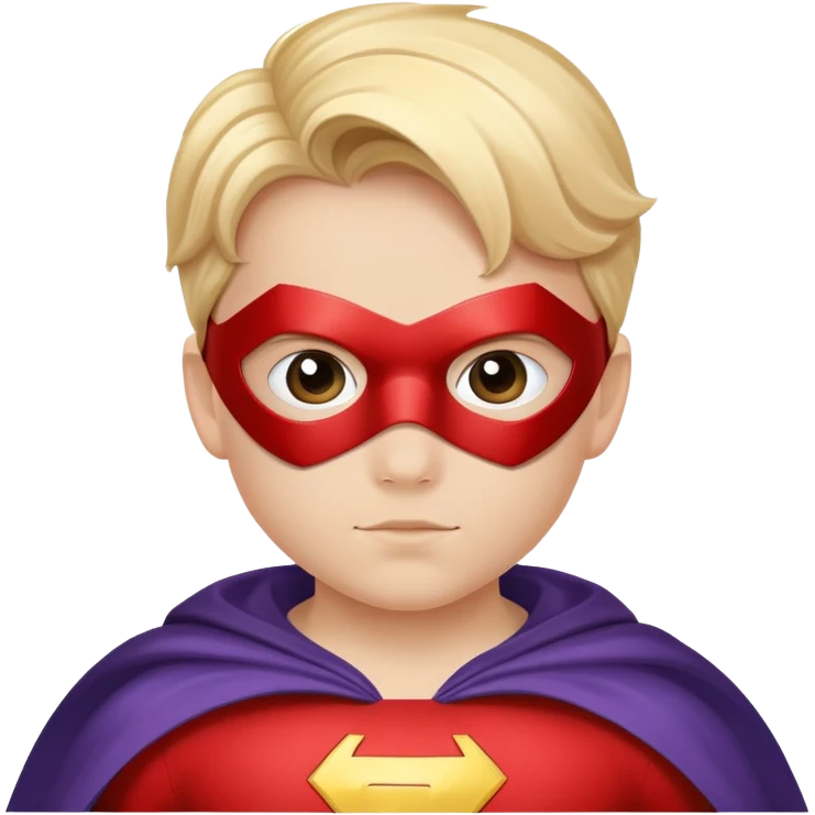 kid superhero with cape and mask emoji