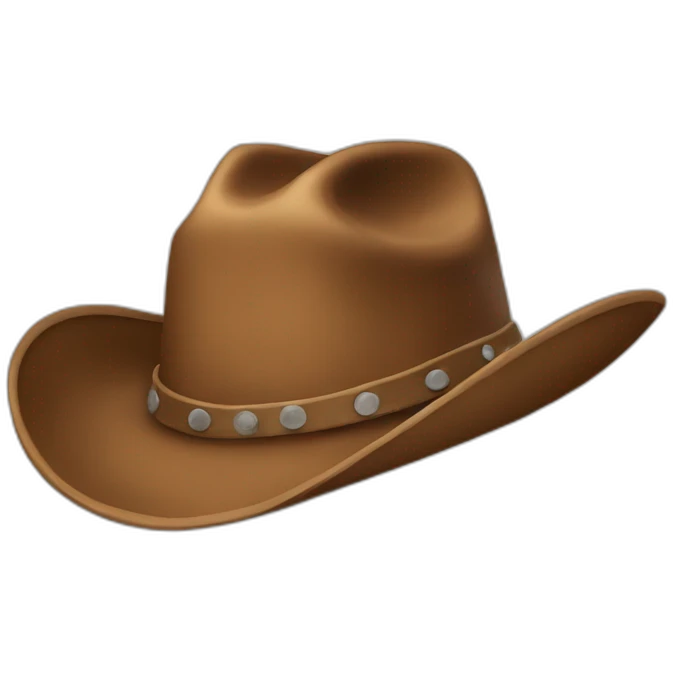 cowboy hat wearing a cowboy hat emoji