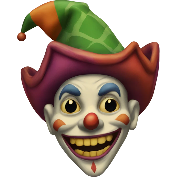 vintage scary jester  emoji