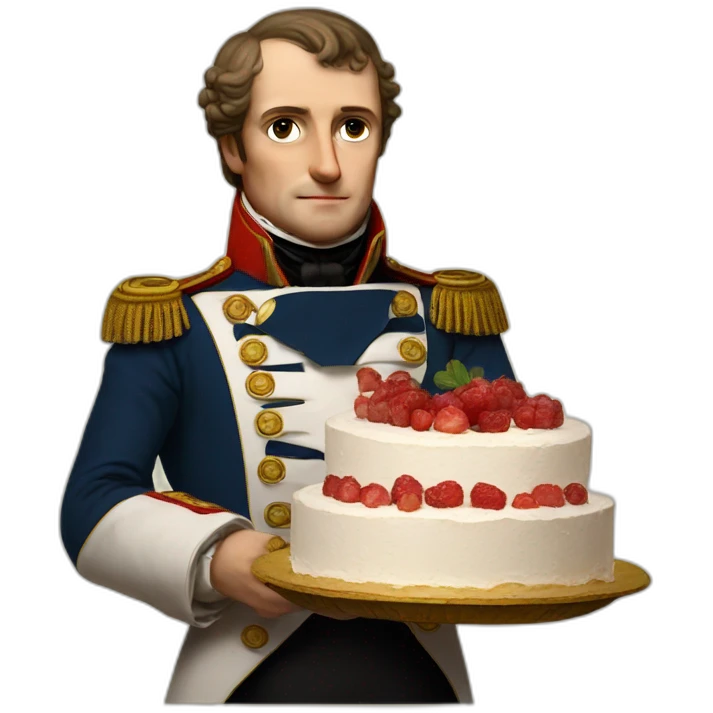 napoleon holding cake napoleon emoji