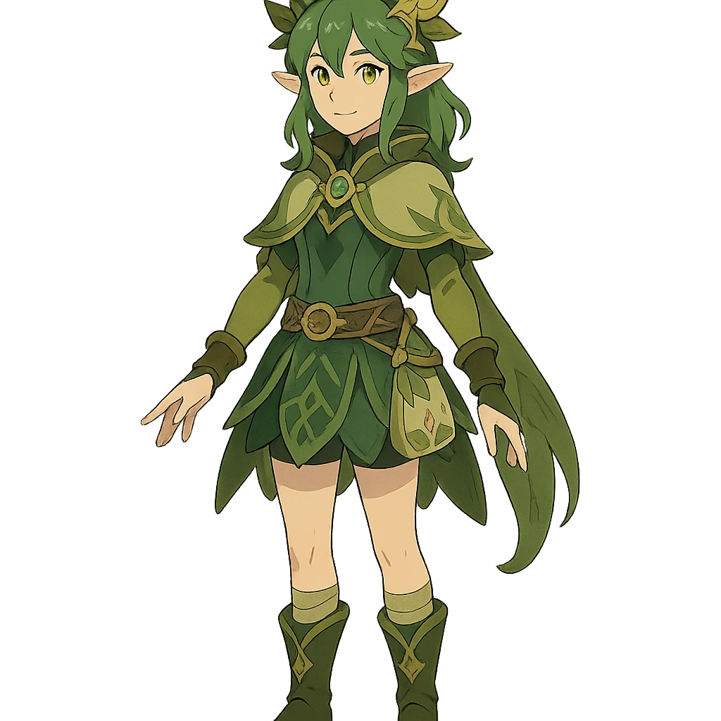 full body Varesa from Genshin Impact emoji