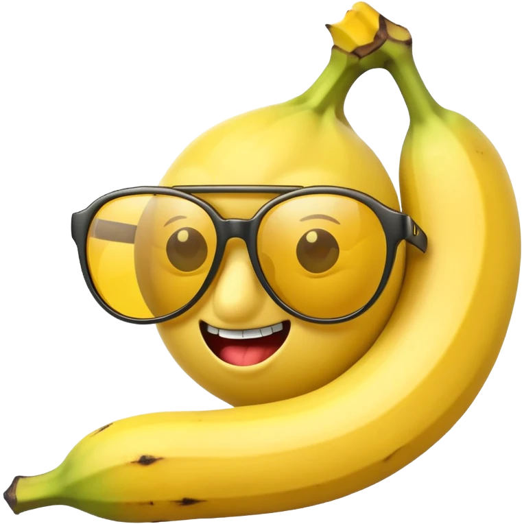 Killer banana with sunglasses emoji