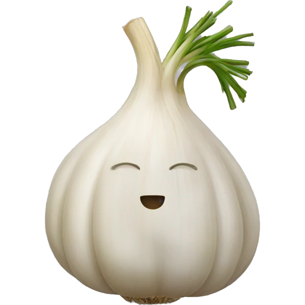 garlic with beard emoji