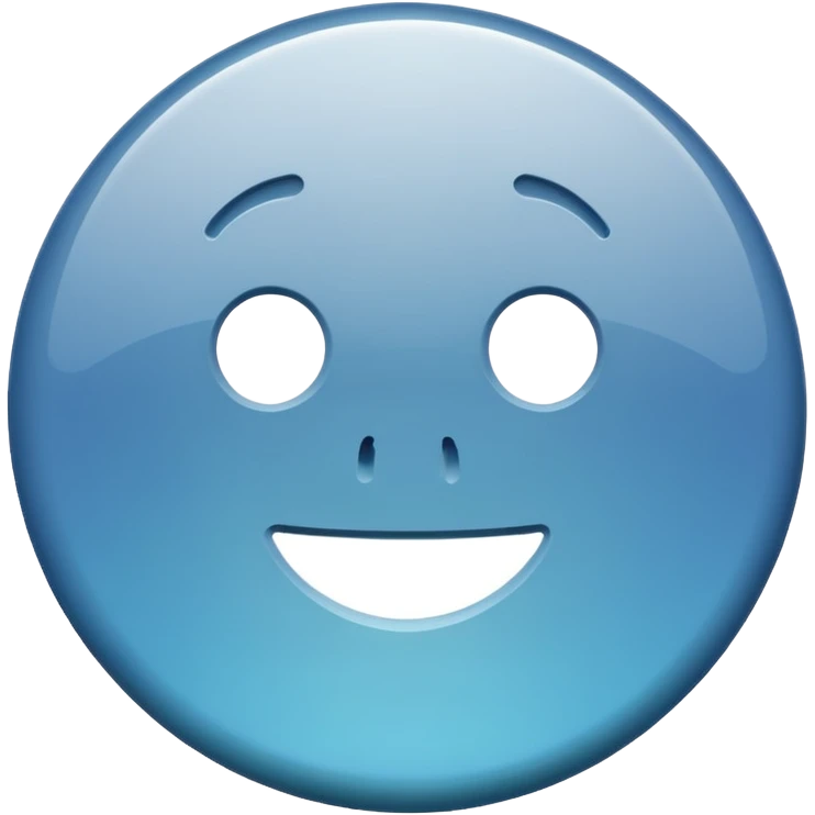 button without eyes emoji