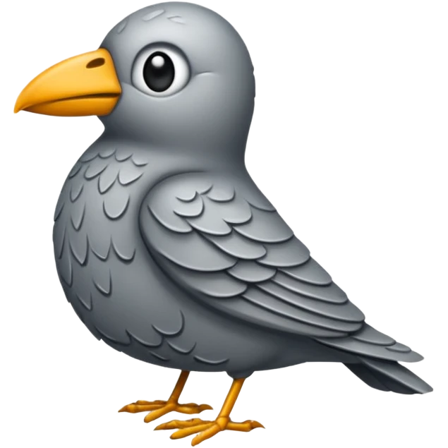 A stone that looks like a bird emoji