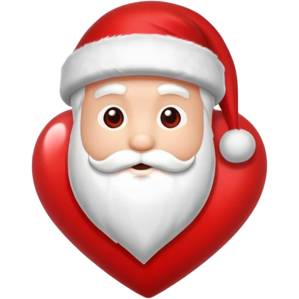 santa heart emoji