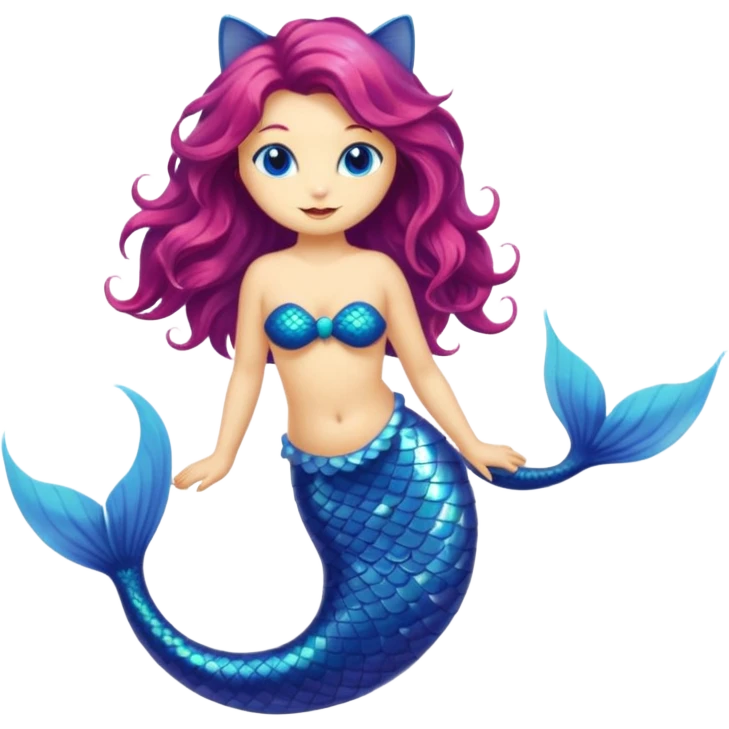 Cat mermaid emoji