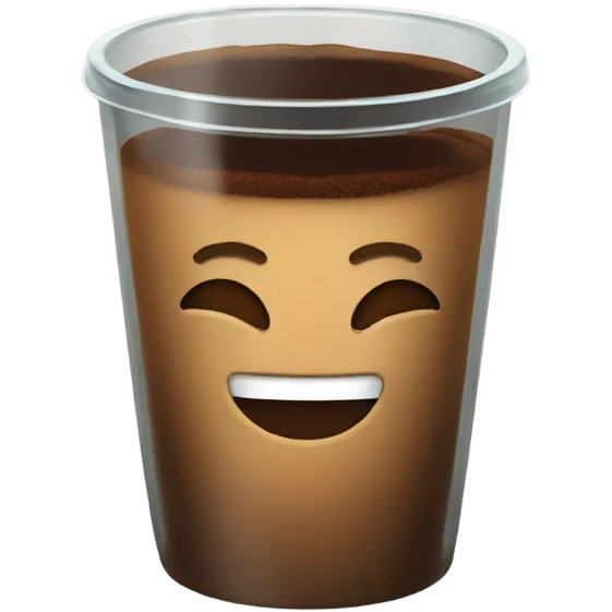 Coffee in glass cup emoji