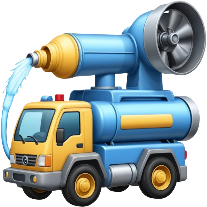 The water cannon machine emoji