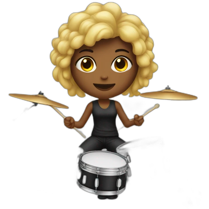 female drummer emoji