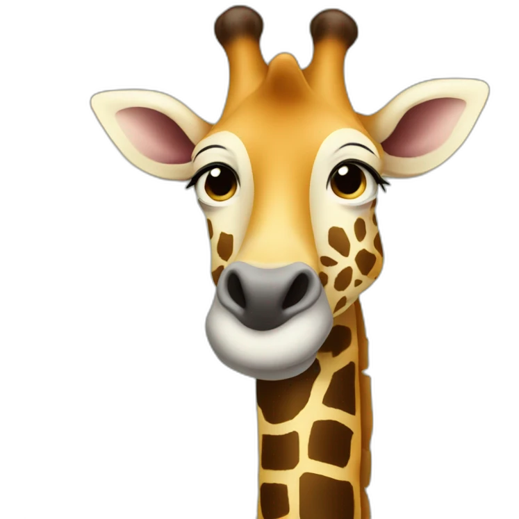 girafa bebendo vinho emoji
