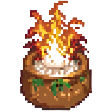 burning rice burning emoji