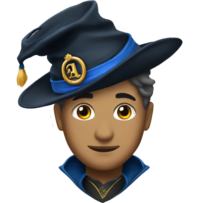 a magican hat ravenclaw emoji
