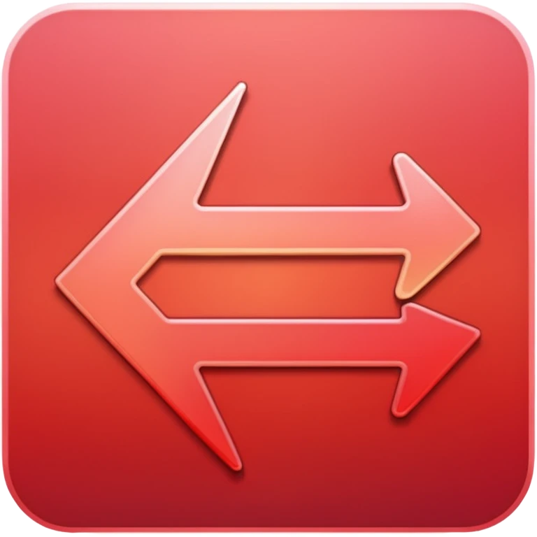decreasing arrow red gradient emoji