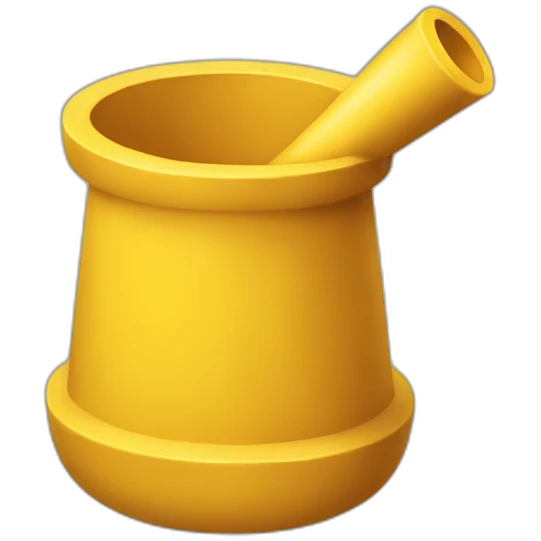 yellow mortar emoji
