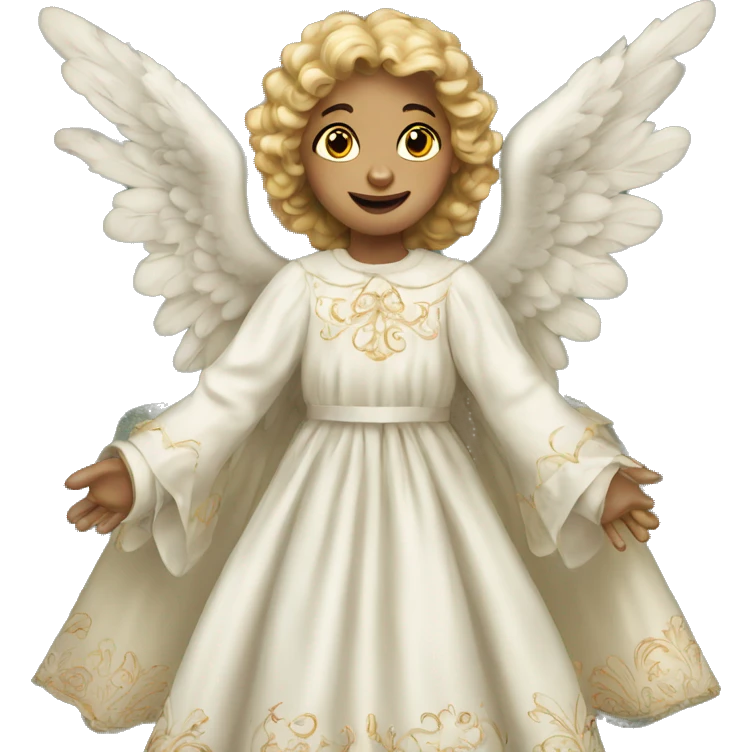 Victorian Christmas Angel emoji