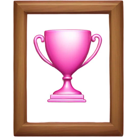 pink award plaque emoji