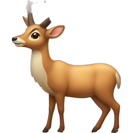 Deer with big antlers  emoji