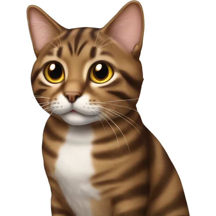 Brown tabby cat emoji